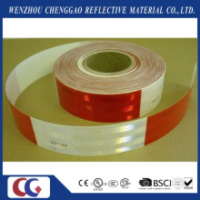 DOT C2 Red and White Diamond Grade Reflective Truck Tape